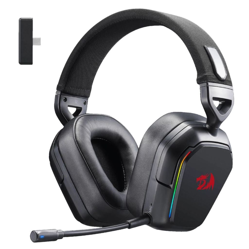Redragon H868 Wireless Bluetooth RGB Gaming Headset Fekete