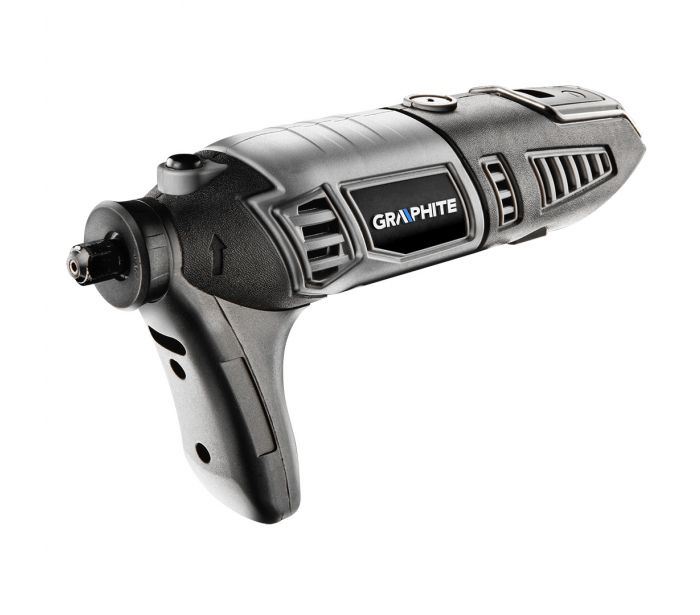 Graphite 59G019 Mini fúró- és csiszológép 170W fordulatszám kijelző kofferben 190db kiegészítő