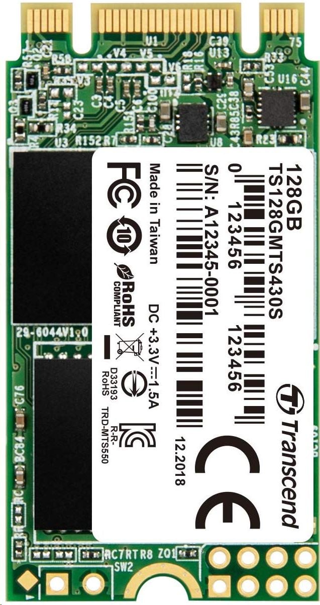 128GB Transcend MTS430 M.2 2242 SSD meghajtó (TS128GMTS430S) 128GB Transcend MTS430 M.2 2242 SSD meghajtó (TS128GMTS430S)
