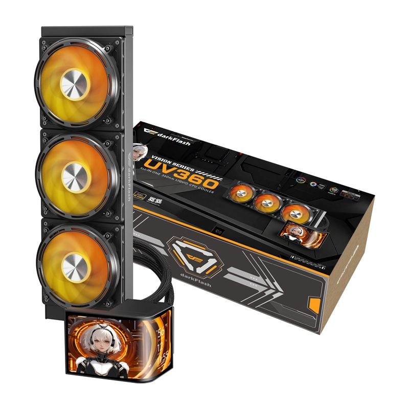 DarkFlash UV360 CPU-hűtő (fekete)