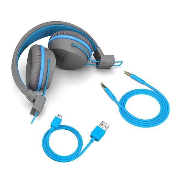 JLAB Jbuddies Studio Kids Bluetooth szürke/kék fejhallgató JLAB Jbuddies Studio Kids Bluetooth szürke/kék fejhallgató