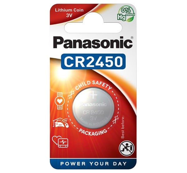 PANASONIC gombelem (CR2450L, 3V, lítium) 1db / csomag (CR-2450EL/1B)