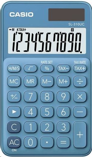 Casio SL-310UC-BU zsebszámológép, kék Casio SL-310UC-BU zsebszámológép, kék