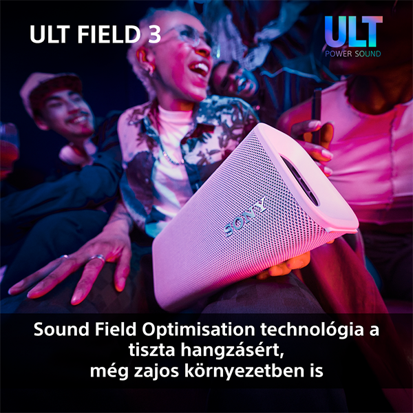 Sony ULT Field 3 fekete Bluetooth hangszoró