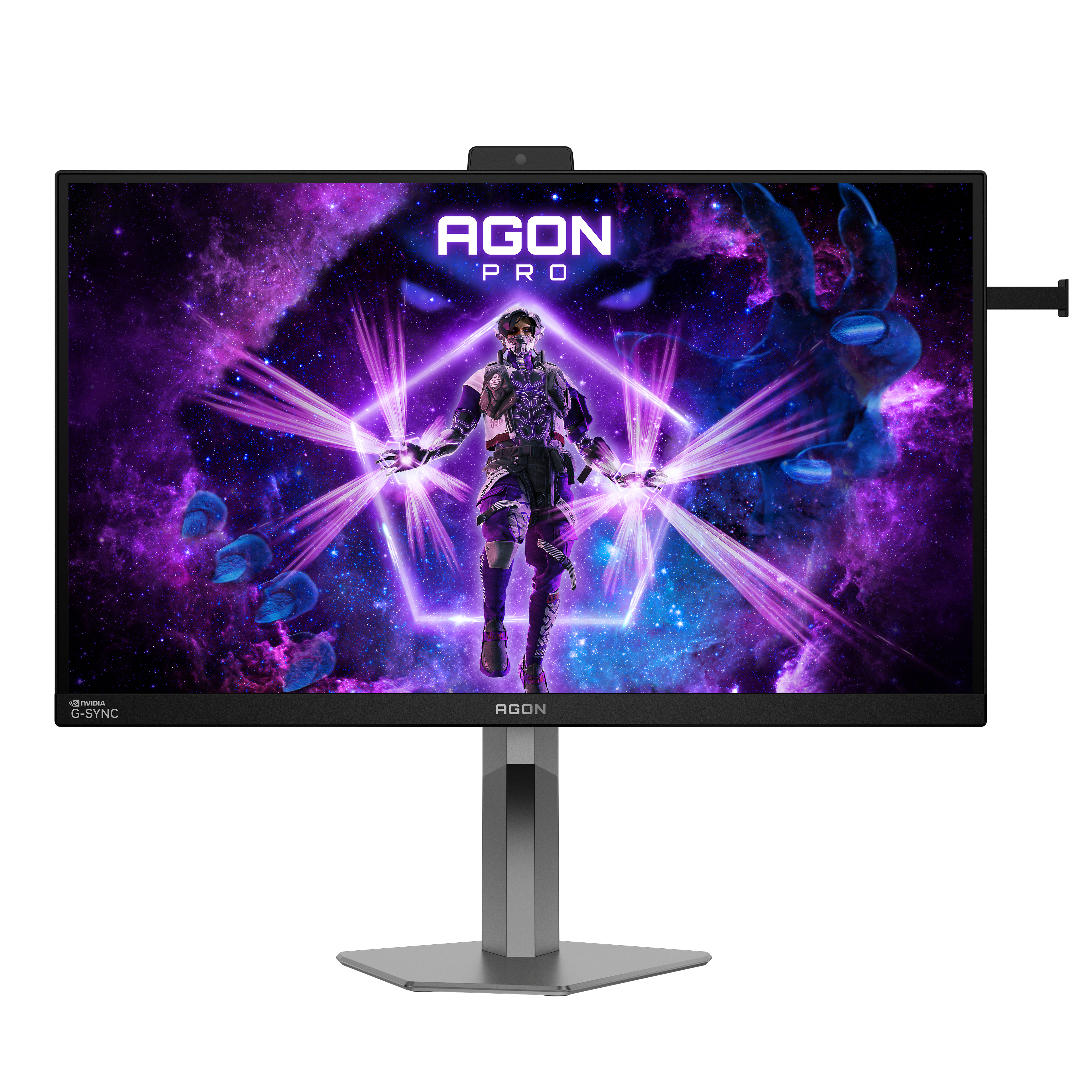 AOC 27" AG276QSG2 Monitor - 2560x1440, QHD, LED, IPS, 450Hz, 0,3ms, Hangszóró, G-Sync, Pivot, RGB, Gamer, Fekete