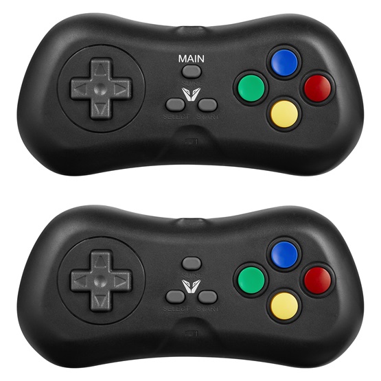 VX Gaming 2.4GHz HDMI Játék állomás Kontrollerekkel és 638 beépített játékkal Fekete VX Gaming 2.4GHz HDMI Játék állomás Kontrollerekkel és 638 beépített játékkal Fekete