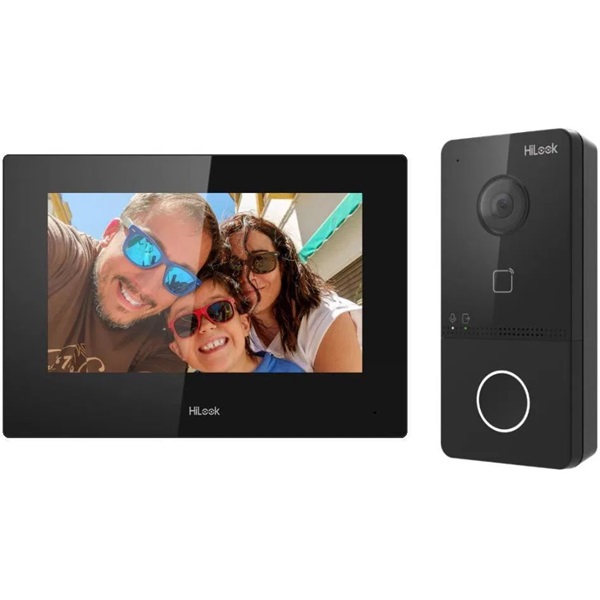 HiLook VI-K43P /7" Wifi PoE beltéri/2MP PoE kültéri/Felületre szerelhető/ egylakásos IP kaputelefon szett