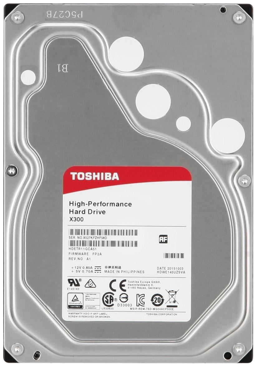 Toshiba 12TB 7200rpm SATA-600 256MB X300 HDWR21CEZSTA BOX
