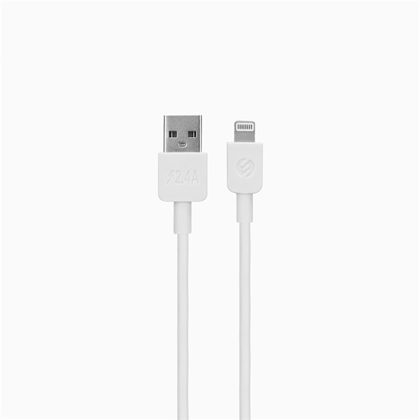 S-Link Autós töltő SL-EC30L  USB 5V/2.4A/3,4A 17W Lightning 100cm adat+töltőkábel fehér 