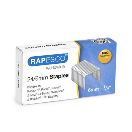 Rapesco 24/6 horganyzott tűzőkapocs (S24607Z3)