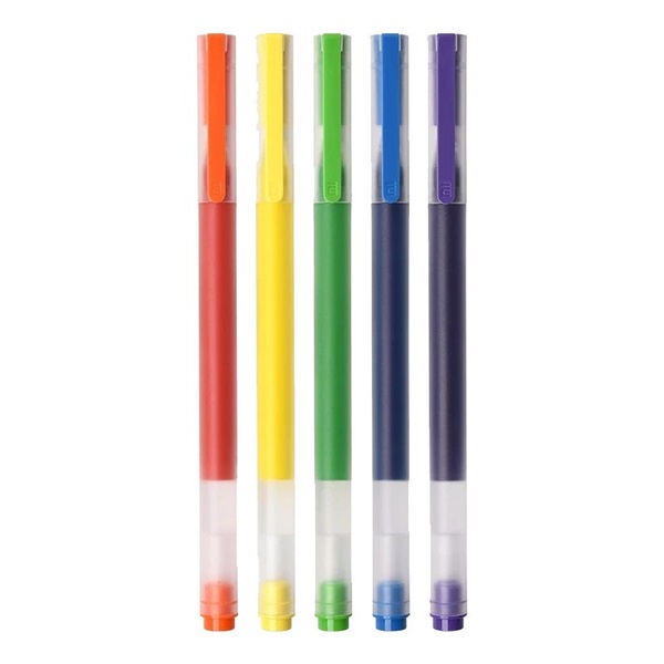 Xiaomi High-capacity 5-ös csomag 0,5mm narancs,sárga,zöld,kék,lila zselés toll Xiaomi High-capacity 5-ös csomag 0,5mm narancs,sárga,zöld,kék,lila zselés toll