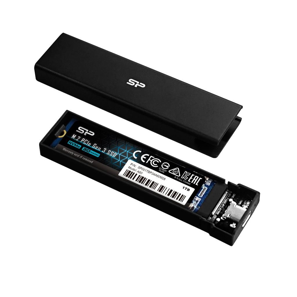Silicon Power PD60 külső M.2 SSD ház fekete (SP000HSPSDPD60CK) Silicon Power PD60 külső M.2 SSD ház fekete (SP000HSPSDPD60CK)