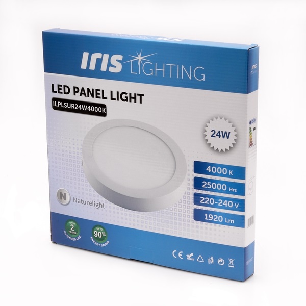 Iris Lighting PLSUR-24W 24W/1920lm/4000K mennyezeti kör alakú LED panel (ILPLSUR24W4000K)