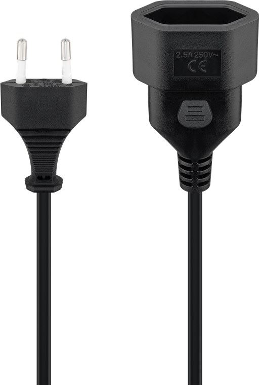 Goobay Europlug hosszabbító vezeték 3m fekete (50508)