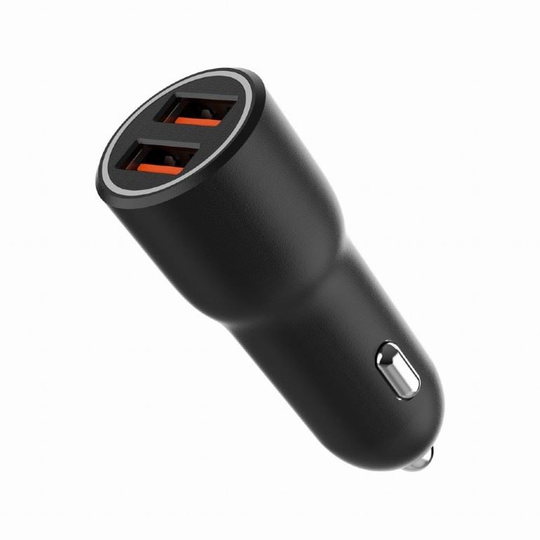 Gembird 2-port USB Car Fast Charger Fekete