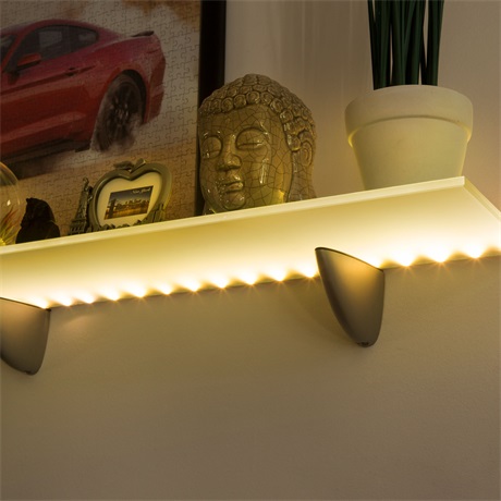 Family Decor 55884 LED SZALAG - MELEGFEHÉR - 1 M - 3 X AA ELEMES