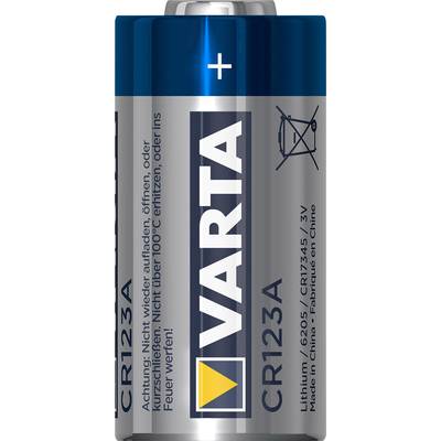 CR123A fotóelem, lítium, 3V 1480 mAh, Varta EL123AP, K123LA, RL123A, EL123A, DL123A, 5018LC, LR123, VL123 CR123A fotóelem, lítium, 3V 1480 mAh, Varta EL123AP, K123LA, RL123A, EL123A, DL123A, 5018LC, LR123, VL123
