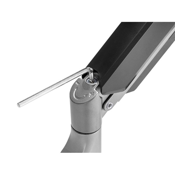 Equip   650162  17"-27"  3 monitor  dönthető  forgatható  Max.: 3x6kg Monitor Asztali konzol  fekete/ezüst