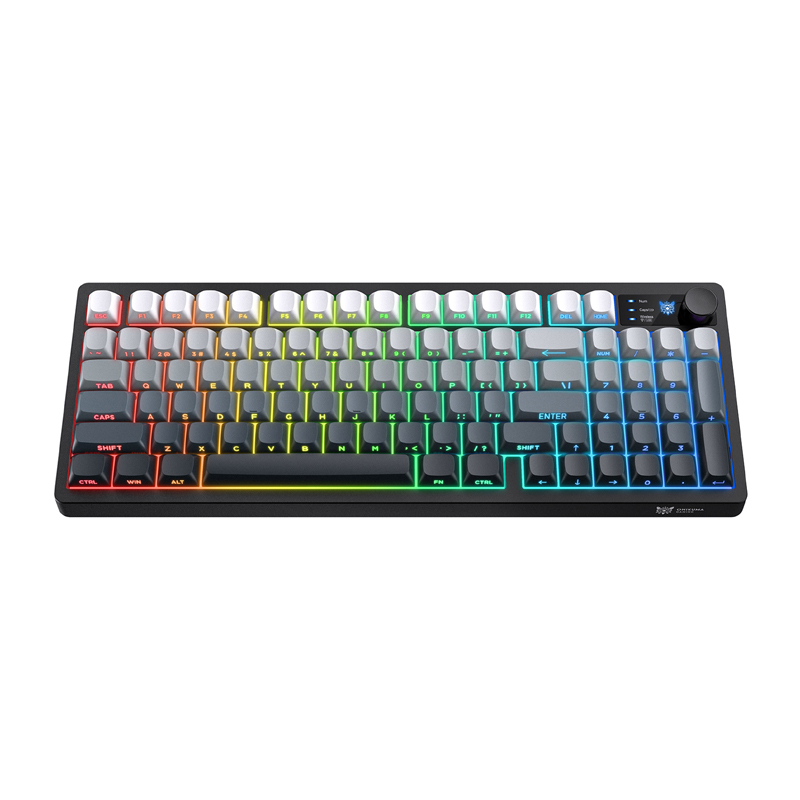 Onikuma MT902 2,4 GHz-es gamer billentyűzet (fekete-fehér színátmenetes)