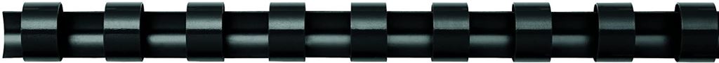 Fellowes 25mm műanyag spirál, 181-200 lapig, fekete (5348504)