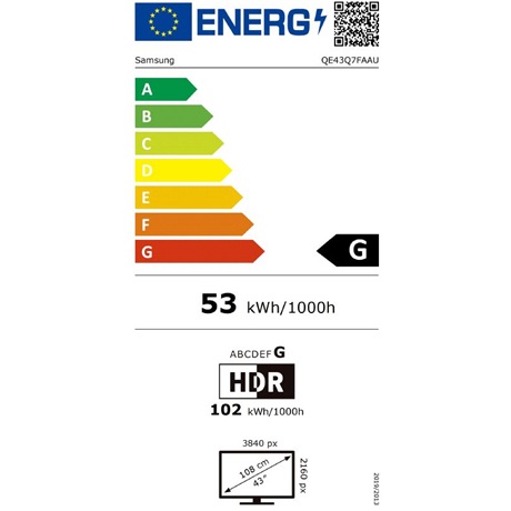 Samsung QE43Q7FAAUXXH UHD QLED SMART Televízió