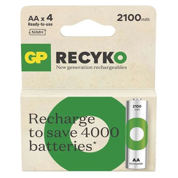 GP ReCyko NiMH Akkumulátor HR6 (AA) 2100mAh 4db GP ReCyko NiMH Akkumulátor HR6 (AA) 2100mAh 4db