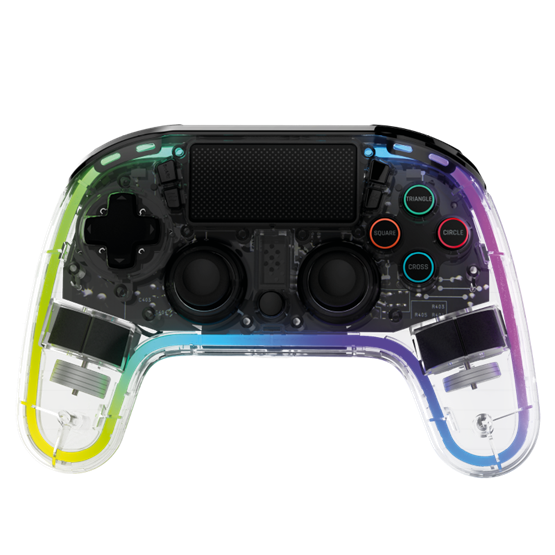  Snakebyte PS4 GamePad RGB 4 Vezeték nélküli kontroller Átlátszó