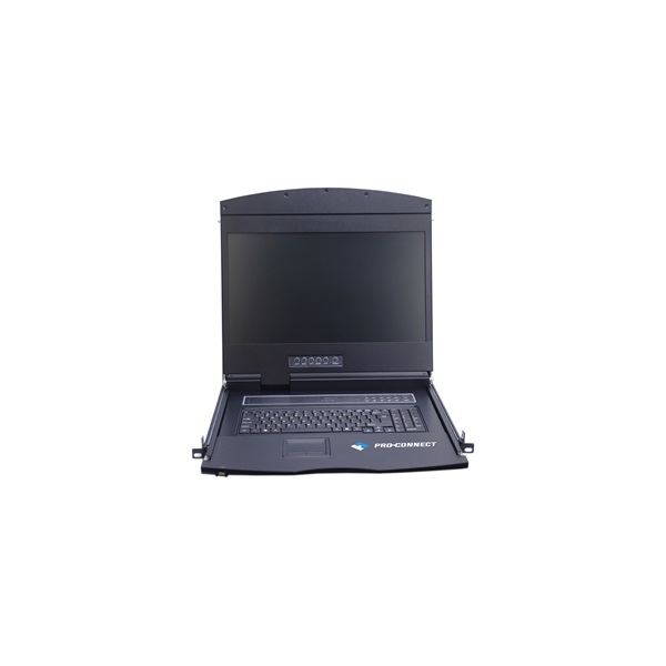 PROCONNECT KVM Konzol LCD 19", VGA, Single Rail (PC-V1901S)