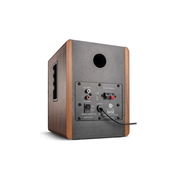 WaveMaster  BASE  30W RMS Bluetooth  RCA  2.0  Hangszóró Barna fa és szürke