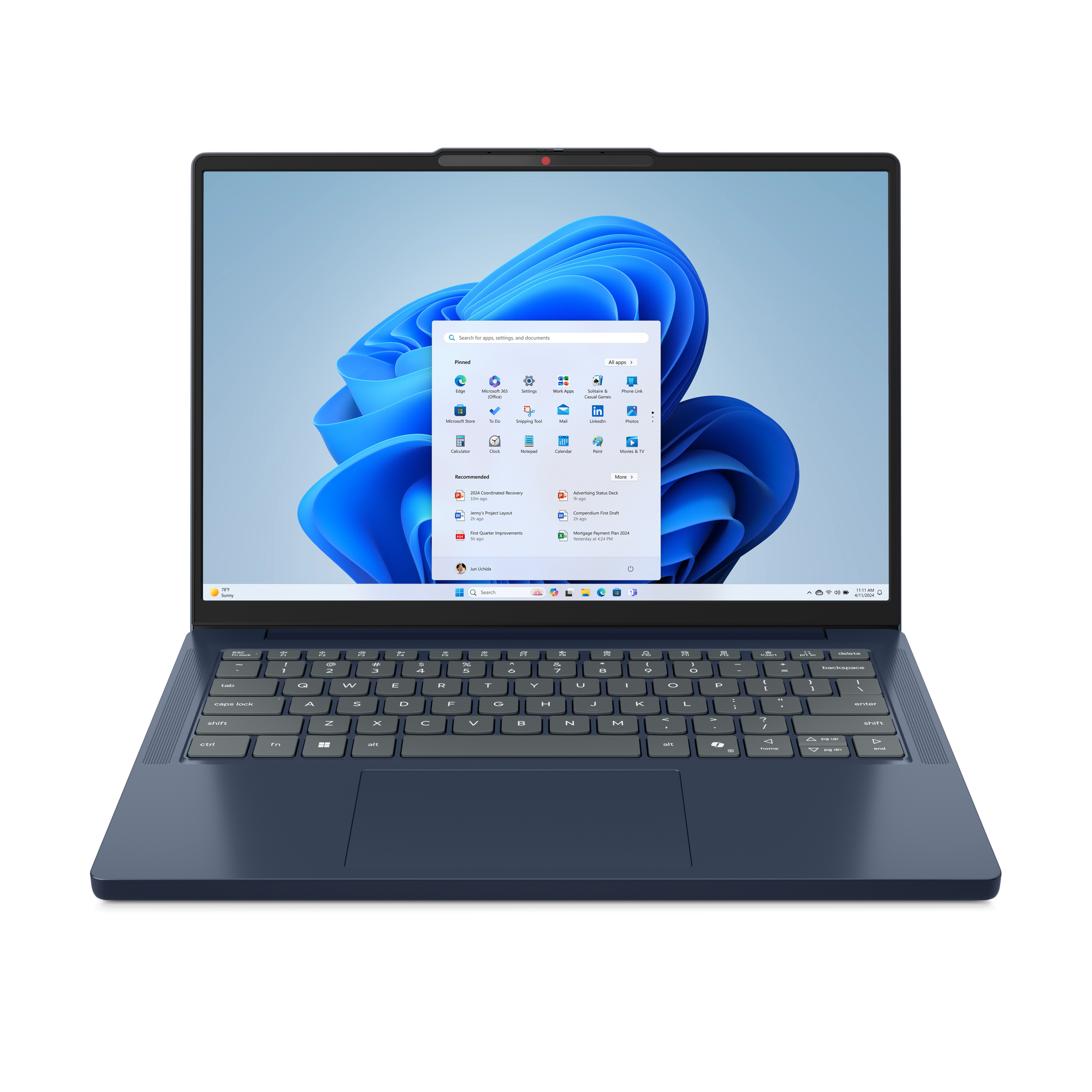 Lenovo IdeaPad Slim 5 Laptop - 14" WUXGA, AMD Ryzen 7 8845HS, 32GB DDR5 RAM, 1TB SSD, Magyar billentyűzet, Kék