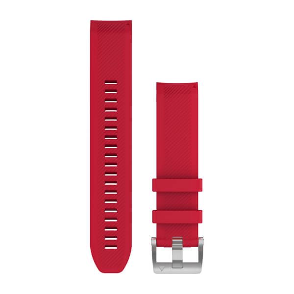 Garmin óraszíj Marq plazma vörös szilikon, ezüst színű csattal (QF 22 mm) (010-12738-17) Garmin óraszíj Marq plazma vörös szilikon, ezüst színű csattal (QF 22 mm) (010-12738-17)