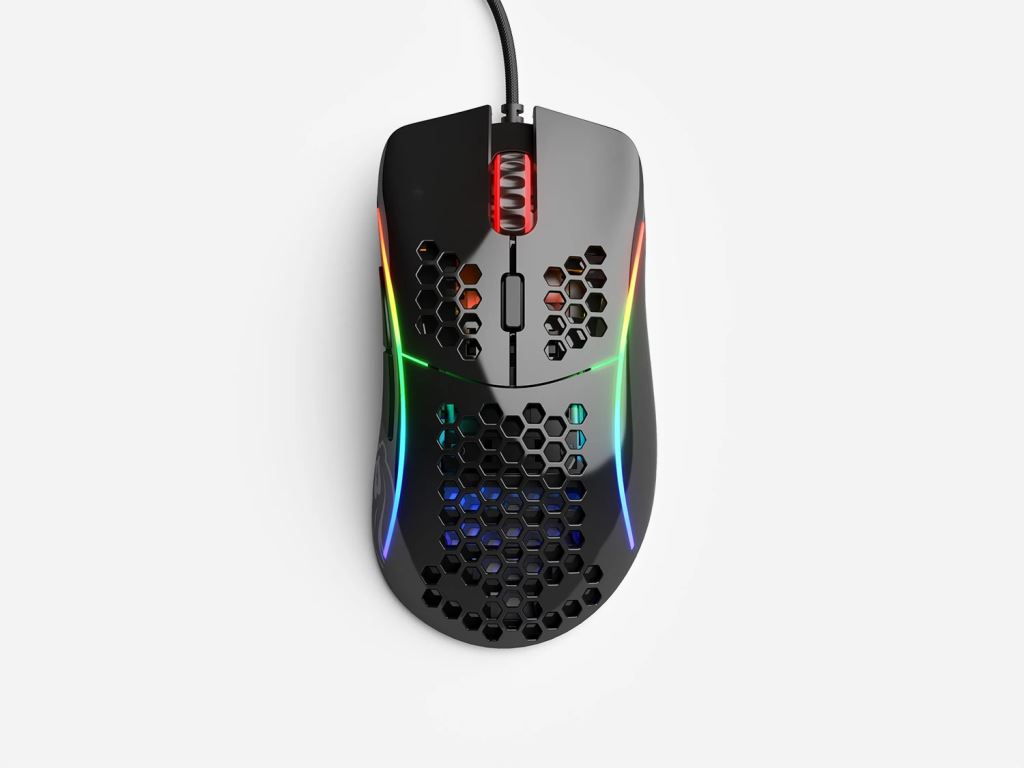 Glorious Model D Gaming egér fényes fekete (GD-GBLACK)
