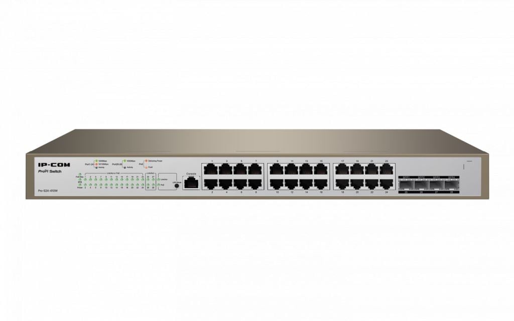 IP-COM ProFi 24x 10/100/1000 + 4x SFP switch (PRO-S24-410W)