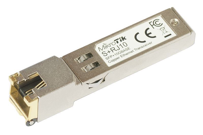 MikroTik S+RJ10 10GBase-T Copper RJ-45 SFP+ modul MikroTik S+RJ10 10GBase-T Copper RJ-45 SFP+ modul