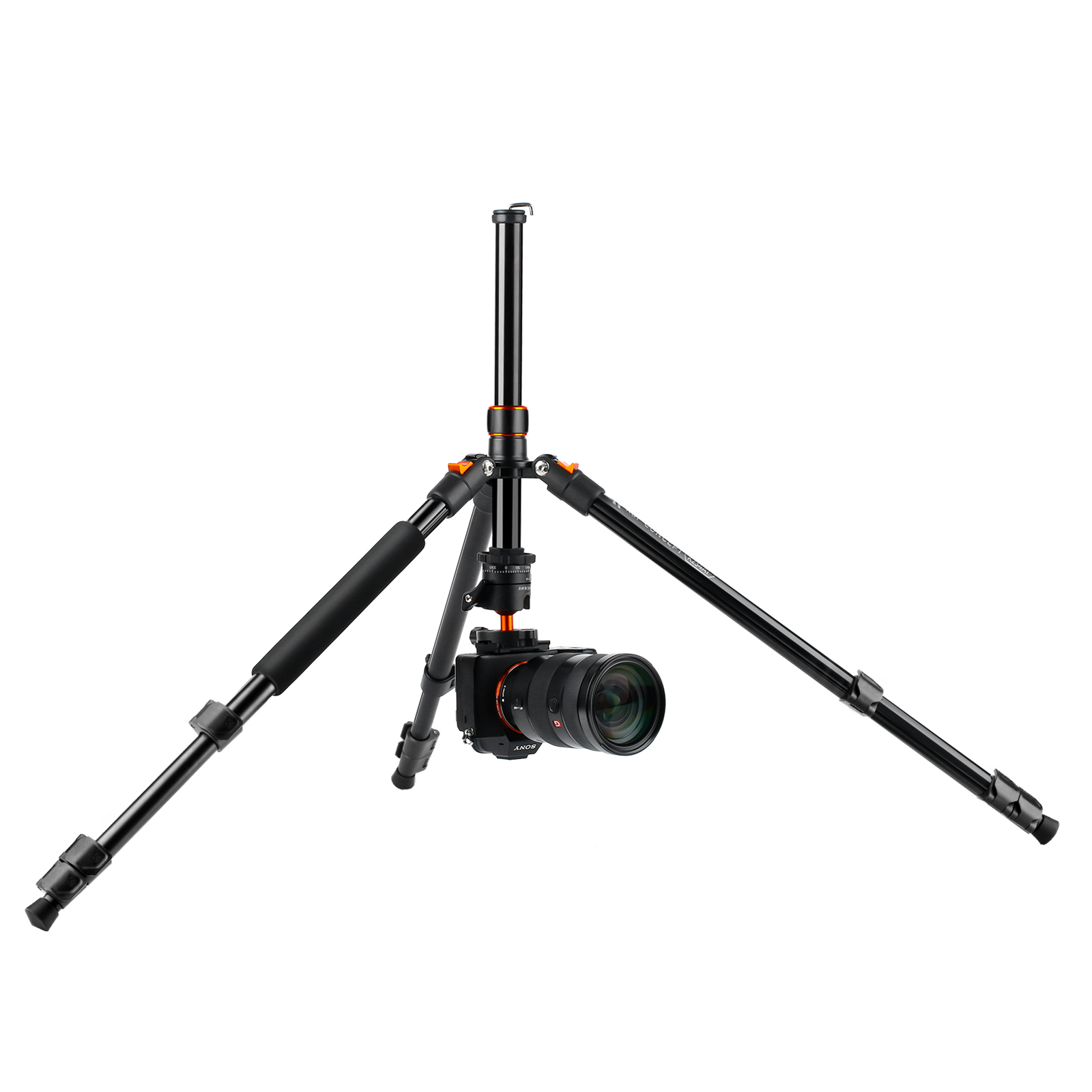 K&F Concept K234A1+BH-28L állvány, 156cm magasság, 10kg teherbírás