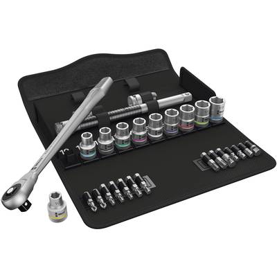 Racsnis dugókulcs készlet, króm-molibdén 1/2'' (12.5 mm) Wera Zyklop Metal 8100 SC 7 Racsnis dugókulcs készlet, króm-molibdén 1/2'' (12.5 mm) Wera Zyklop Metal 8100 SC 7