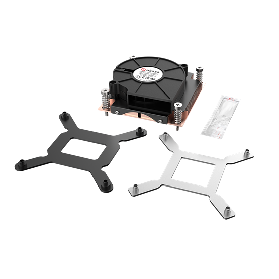 Akasa AK-CC7406BP01 1U Intel LGA1700 Alacsony Profilú CPU-hűtő Akasa AK-CC7406BP01 1U Intel LGA1700 Alacsony Profilú CPU-hűtő