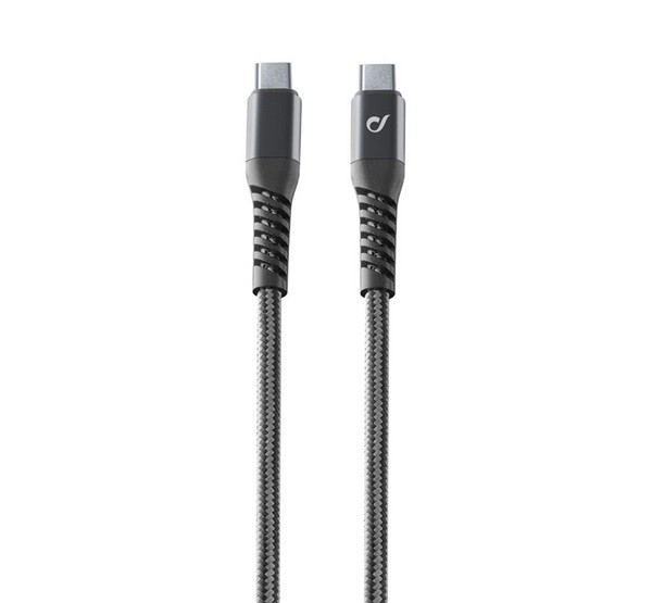 CELLULARLINE adatkábel és töltő (Type-C - Type-C, kevlár borítás, gyorstöltés támogatás, MFI, 120cm) FEKETE (TETRACABC2C1MK) CELLULARLINE adatkábel és töltő (Type-C - Type-C, kevlár borítás, gyorstöltés támogatás, MFI, 120cm) FEKETE (TETRACABC2C1MK)