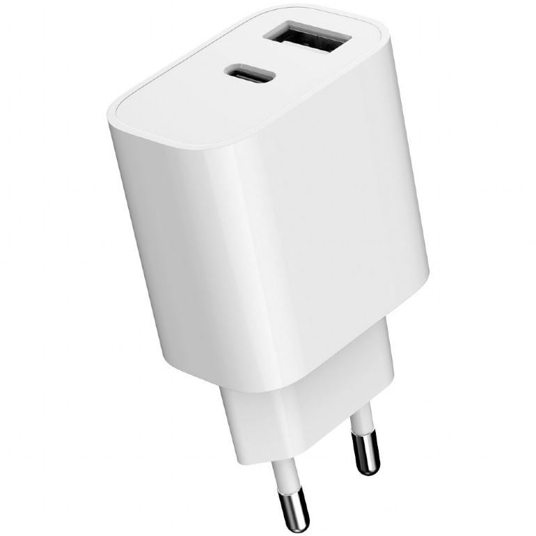 Gembird 2-Port Universal USB Charger A+C 2.4A Fehér