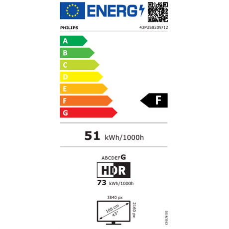 Philips 43PUS8209/12 UHD AMBILIGHT SMART QLED Televízió