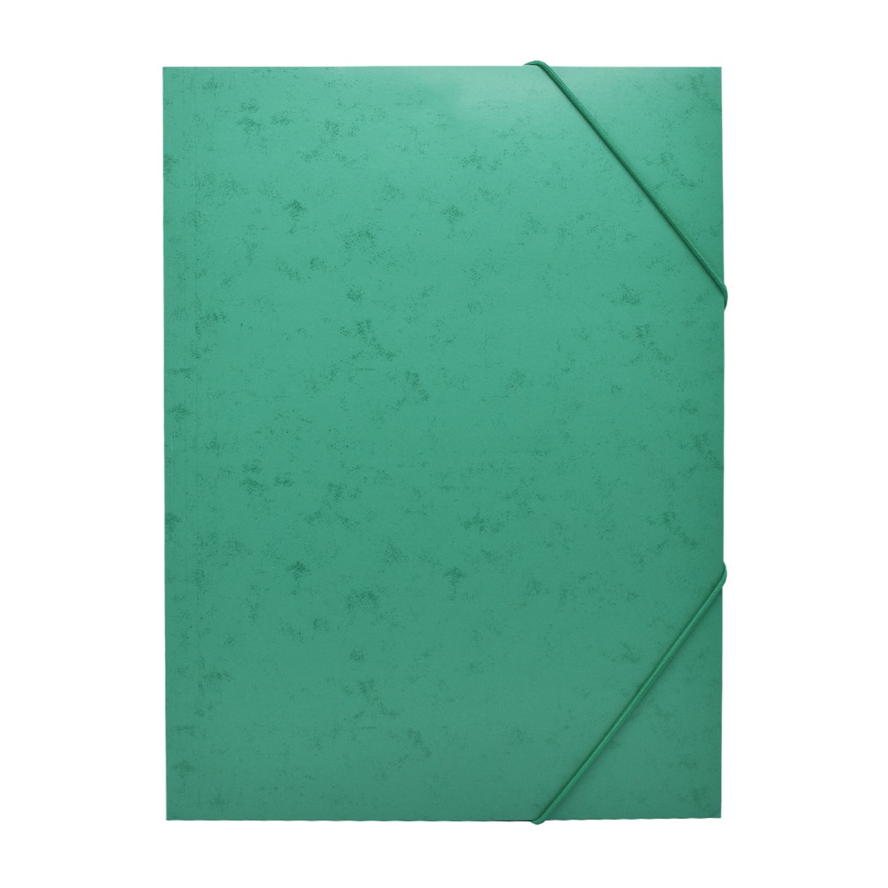 Bluering Gumis mappa A4, festett prespán mintás karton  zöld (JJ40984N)
