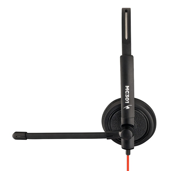 Bluestork MC301 Office Headset  mikrofon  hangerő szabályzó  3,5 Jack  fekete Fejhallgató 