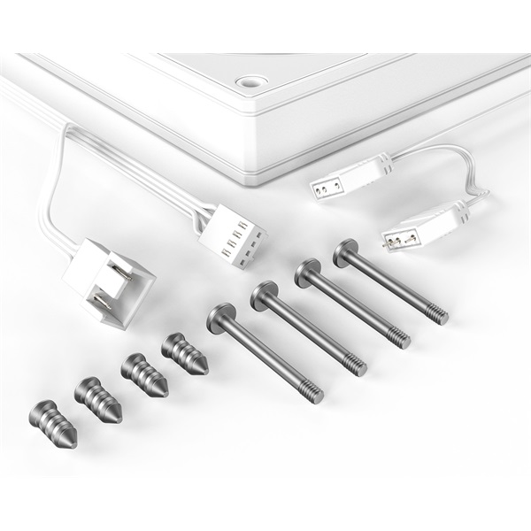 ID-Cooling  12cm AS-120-ARGB-W 27,2dB  PWM 12cm ARGB Cooler Fehér