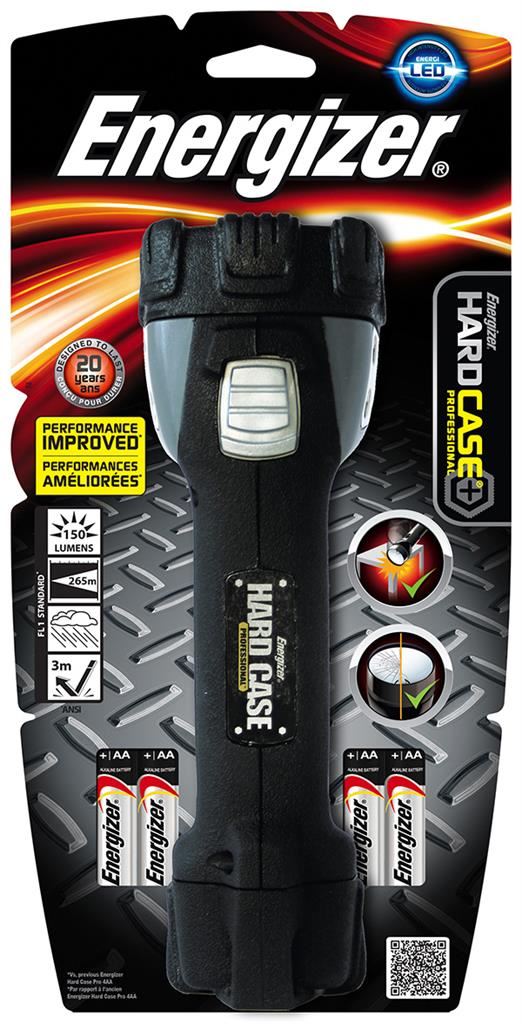 ENERGIZER LED lámpa Hard Case Professional + 4 db AA elem (7638900287448)