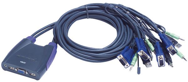ATEN KVM Switch 4PC USB + kábel (CS64US) ATEN KVM Switch 4PC USB + kábel (CS64US)