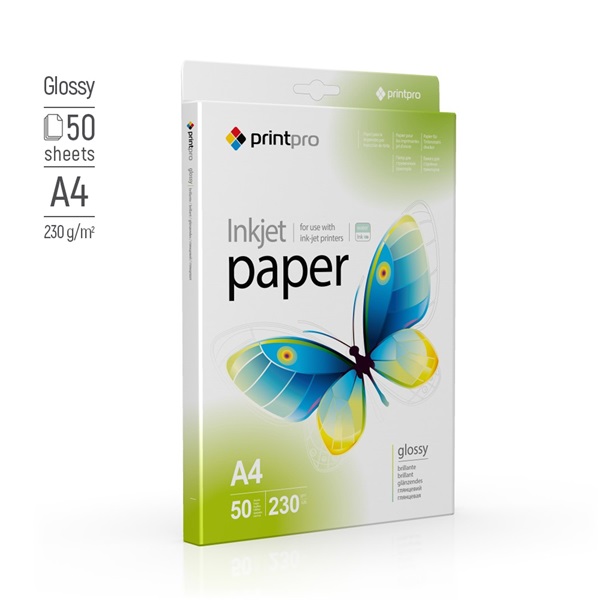 COLORWAY PGE230050A4 PrintPro fényes 230g/m A4 50pc. Fotópapír COLORWAY PGE230050A4 PrintPro fényes 230g/m A4 50pc. Fotópapír