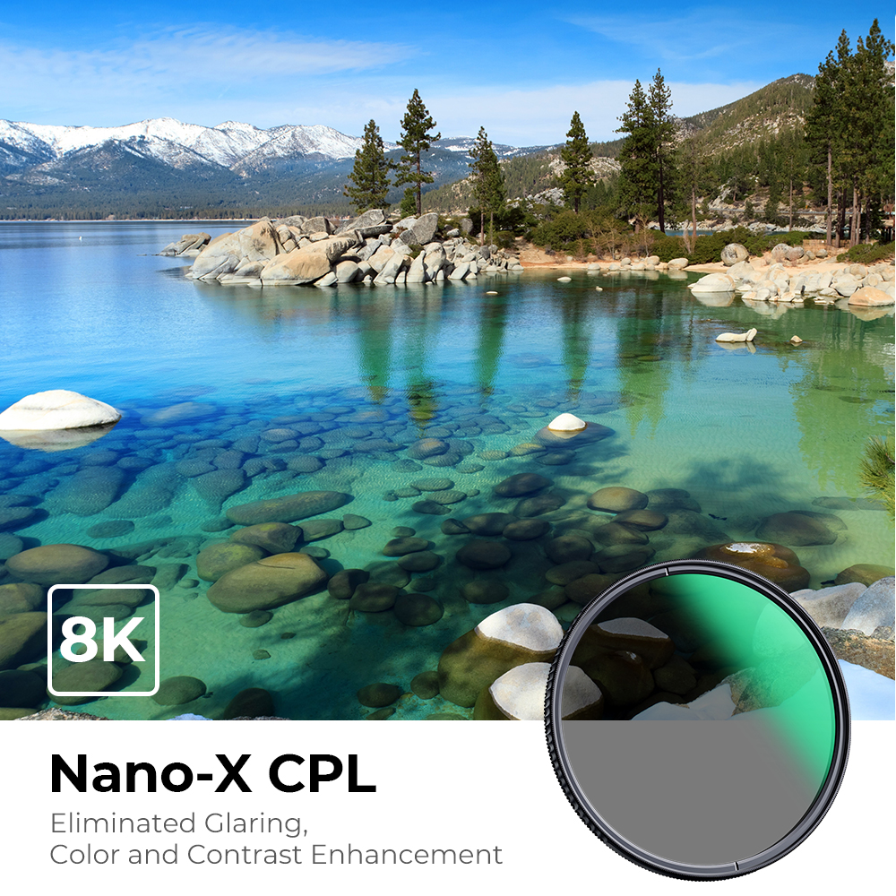 K&F Concept NANO-X series, B270, HD, CPL szűrő, vízlepergető, karcálló, 52mm