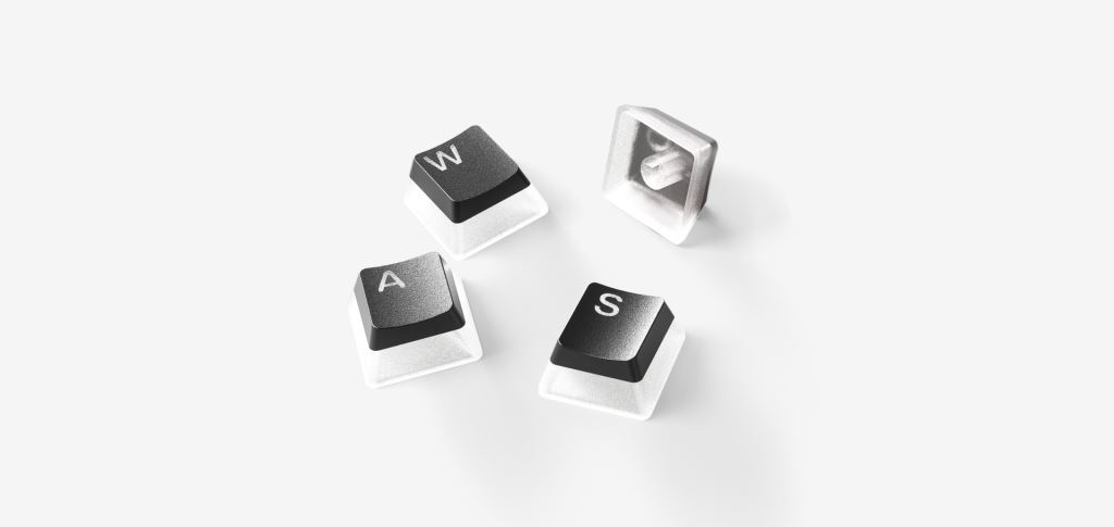 SteelSeries PrismCaps Double Shot PBT UK cserebillentyűk fekete (60218)