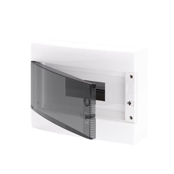 Gewiss PE/N műanyag 1x 8M falonkívüli fehér IP40 átlátszó ajtó 40CD kiselosztó (GW40043BS)