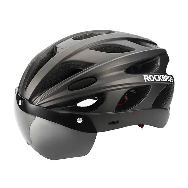Cycling Helmet with glasses Rockbros TT-16 (black) Cycling Helmet with glasses Rockbros TT-16 (black)